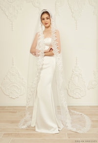 One Layer Lace Veil (#Cassia) - Dream Dresses by P.M.N.