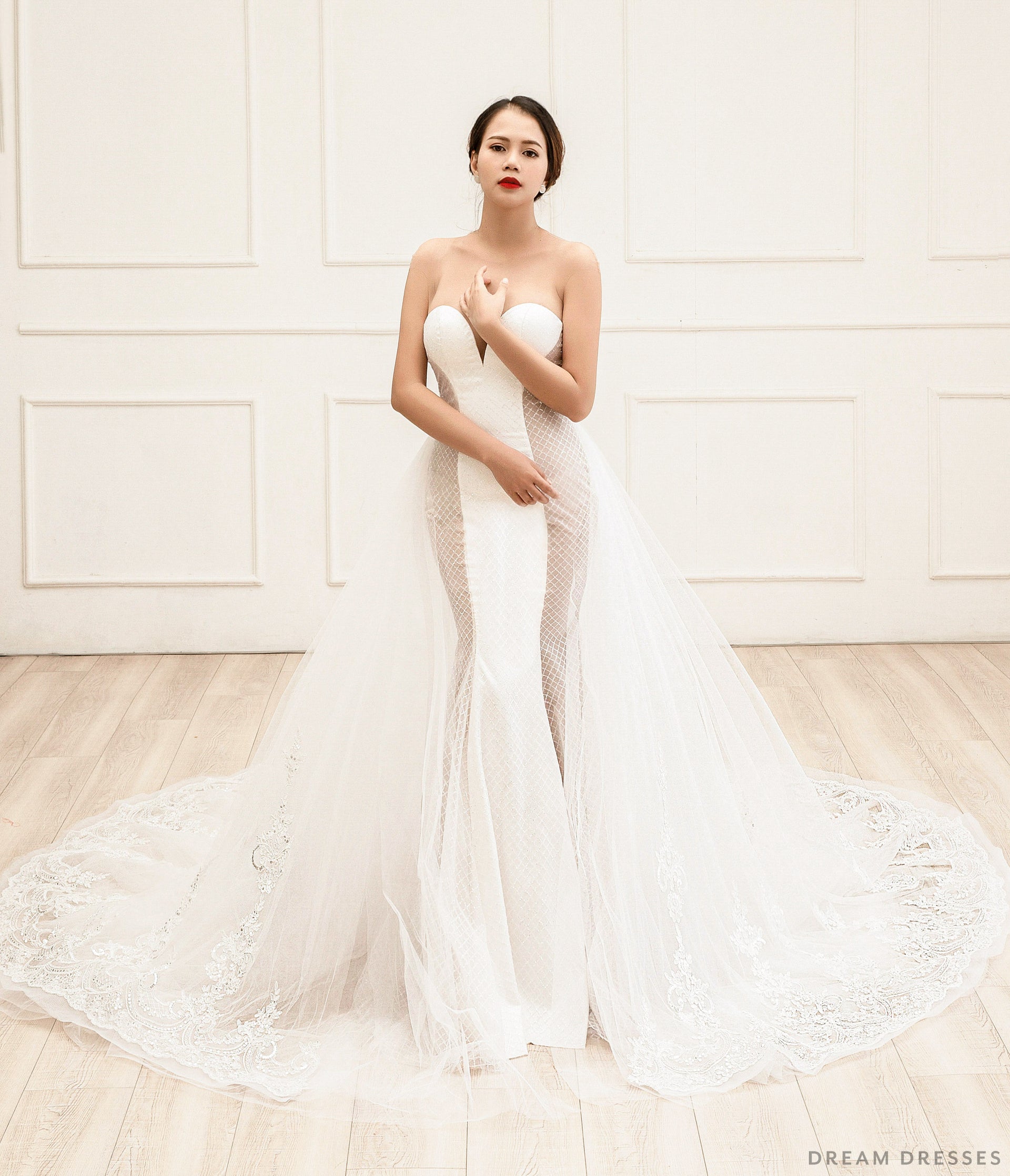 Detachable Bridal Train (#Catia) - Dream Dresses by P.M.N.