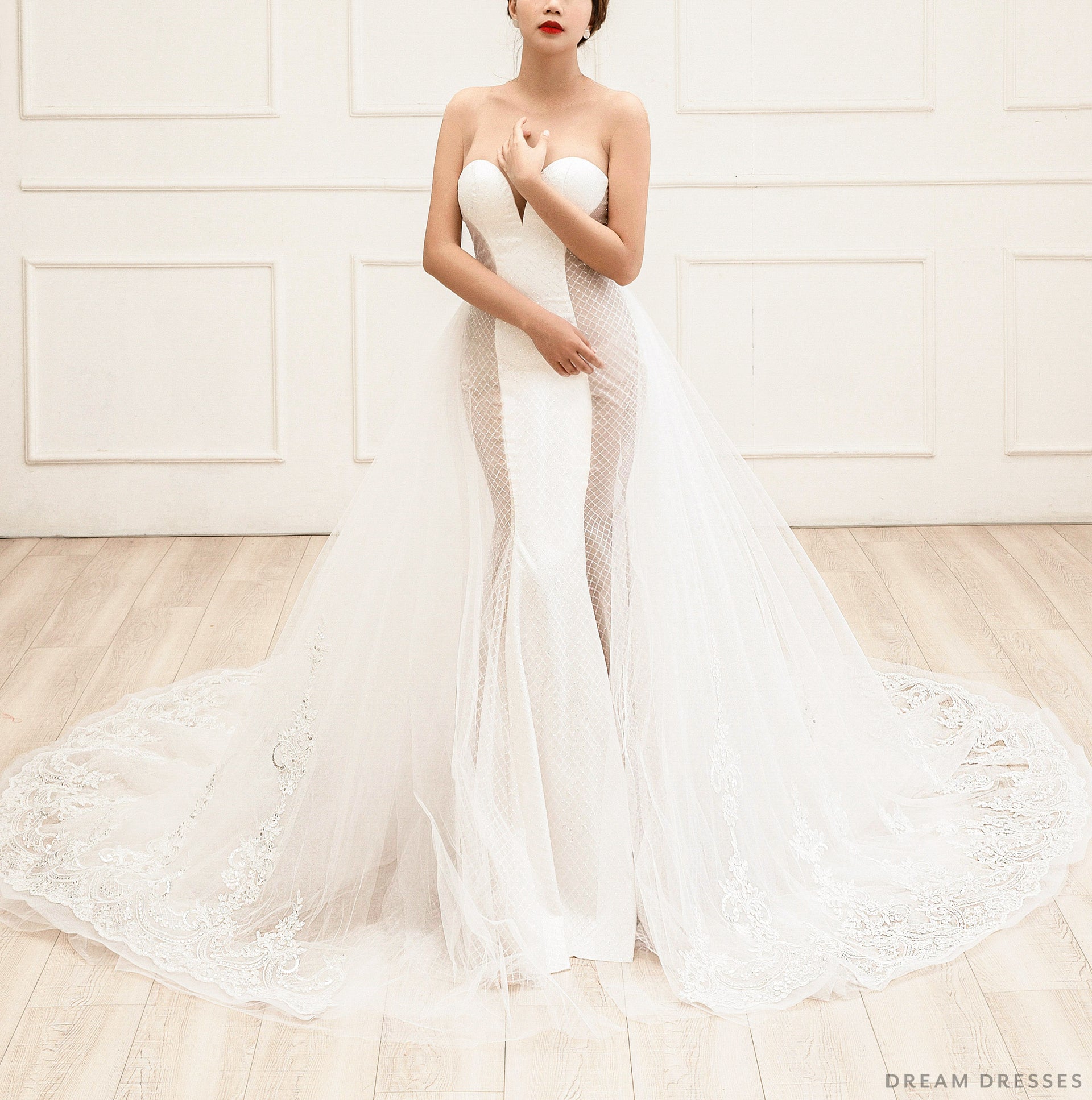Detachable Bridal Train (#Catia) - Dream Dresses by P.M.N.