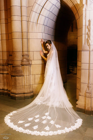 Cathedral Wedding Veil (#Cécile) - Dream Dresses by P.M.N
 - 1