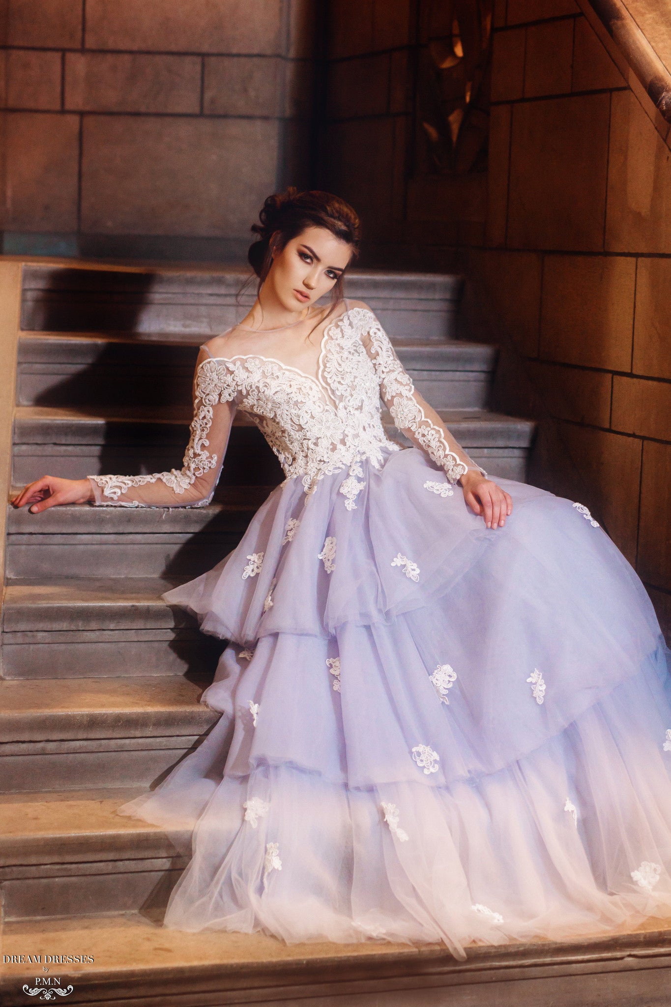 Tiered Tulle Ball Gown (#Cherilyn)