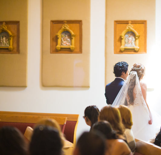 Cathedral Lace Bridal Veil (#CATRIONA) - Dream Dresses by P.M.N.