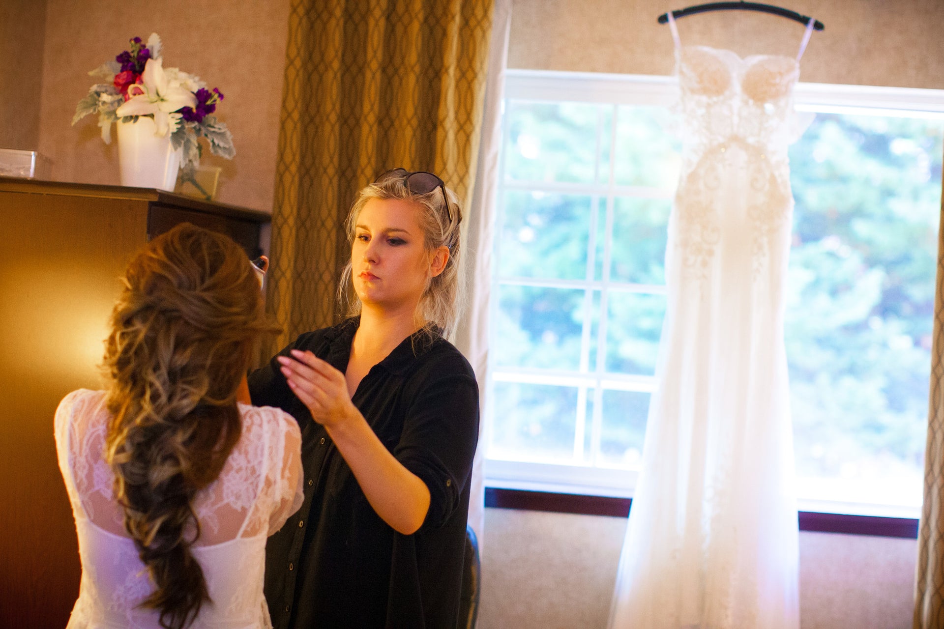 Lace Wedding Gown With Cut-Out (#Cindy) - Dream Dresses by P.M.N.