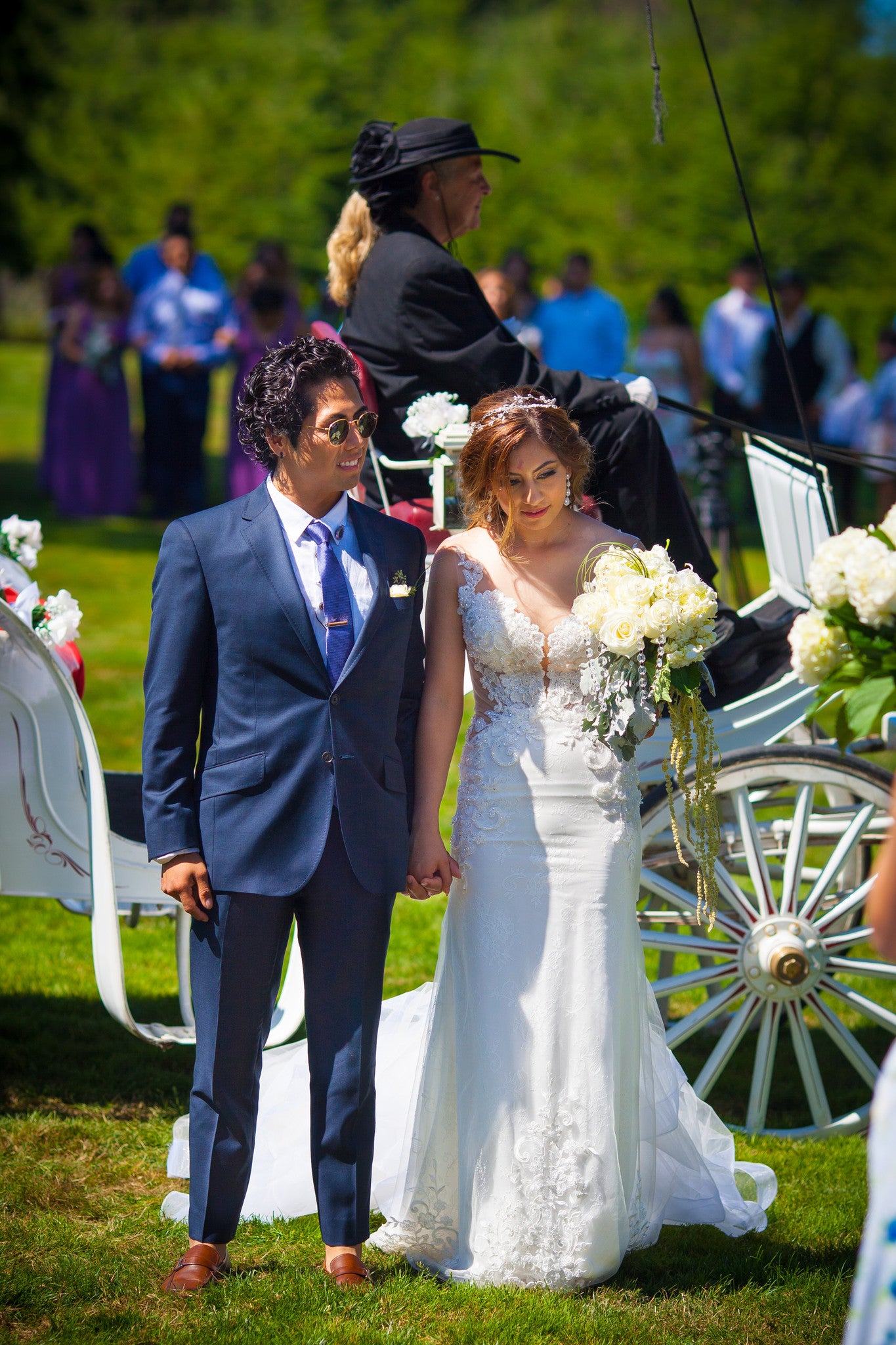 Lace Wedding Gown With Cut-Out (#Cindy) - Dream Dresses by P.M.N.