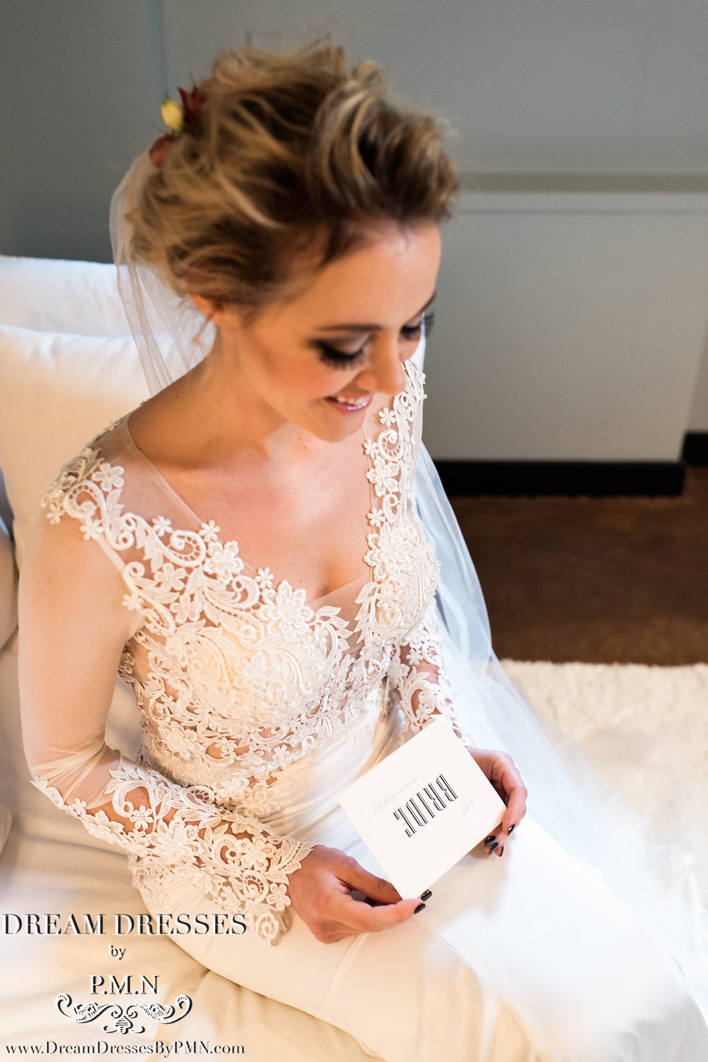 Long Sleeve Lace Top Wedding Dress | Dream Dresses Long Sleeve Lace Top Wedding Dress | Dream Dresses