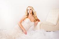 SAMPLE SALE/ Beaded Lace Mermaid Dress With illusion Back (Style # IngaLisa PB109) - Dream Dresses by P.M.N
 - 7