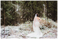 Lace Trumpet Spaghetti Strap Wedding Dress (#Sasha) - Dream Dresses by P.M.N.