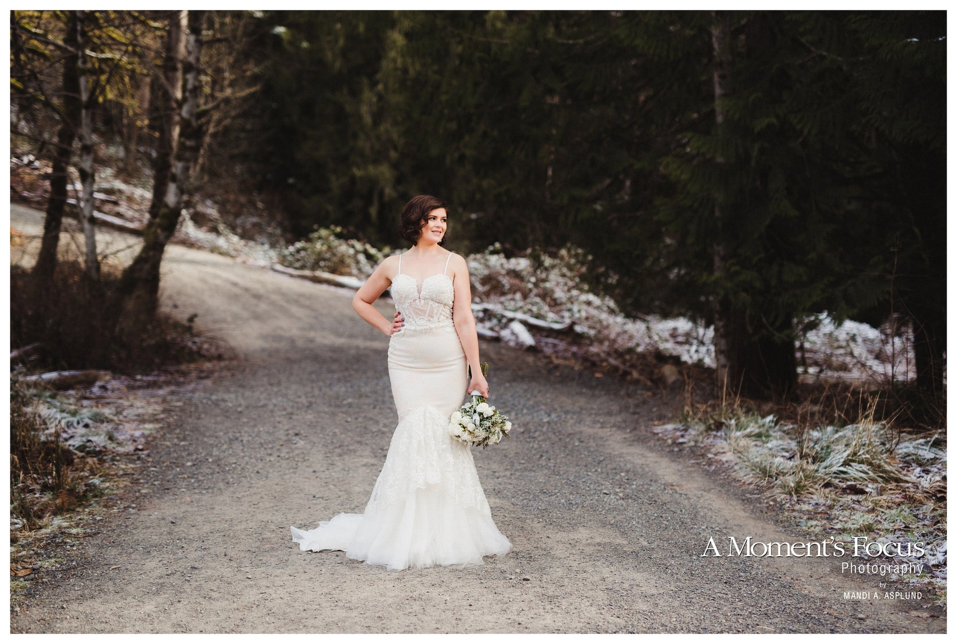 Lace Trumpet Spaghetti Strap Wedding Dress (#Sasha) - Dream Dresses by P.M.N.