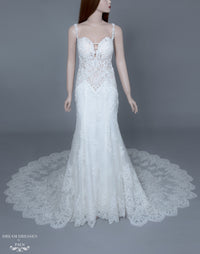 Low Back Mermaid Wedding Dress (#Dakotah) - Dream Dresses by P.M.N.
