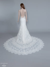 Low Back Mermaid Wedding Dress (#Dakotah) - Dream Dresses by P.M.N.