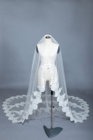 Three Layers Cathedral Veil (#Damia) - Dream Dresses by P.M.N
 - 1