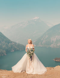 Detachable Bridal Overskirt (#Andreas) - Dream Dresses by P.M.N.