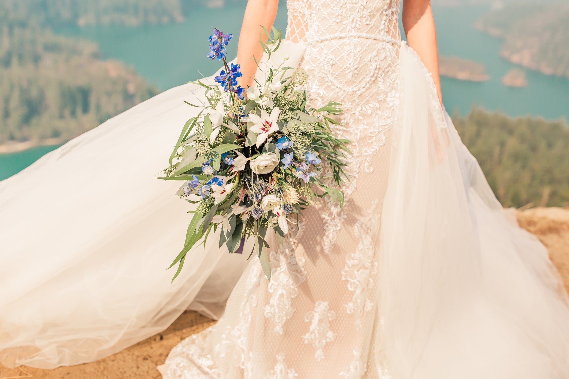 Detachable Bridal Overskirt (#Andreas) - Dream Dresses by P.M.N.