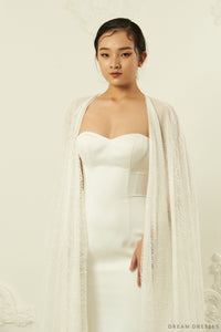 Sparkling Bridal Cape (#ELIANA) - Dream Dresses by P.M.N.
