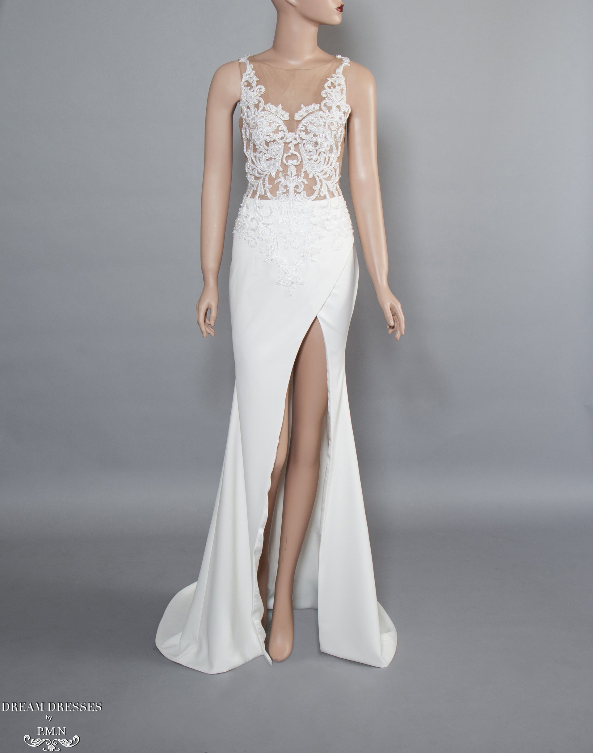 Side Split Wedding Dress (#Elexus) - Dream Dresses by P.M.N.