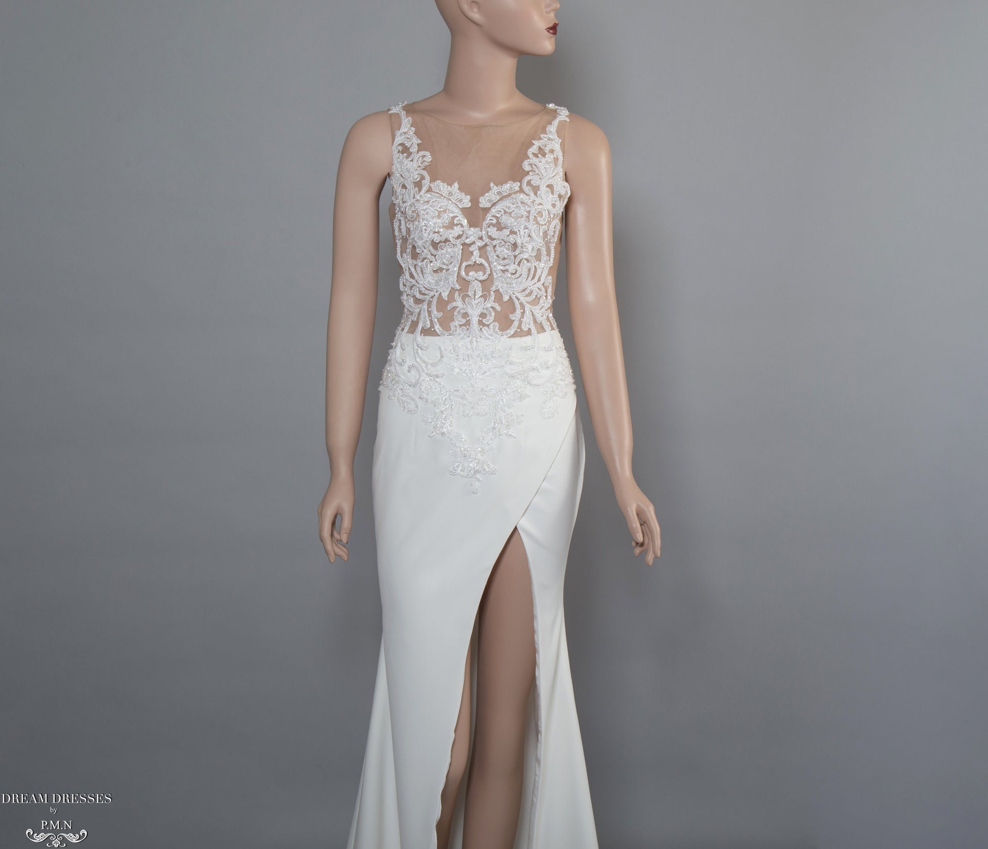Side Split Wedding Dress (#Elexus) - Dream Dresses by P.M.N.