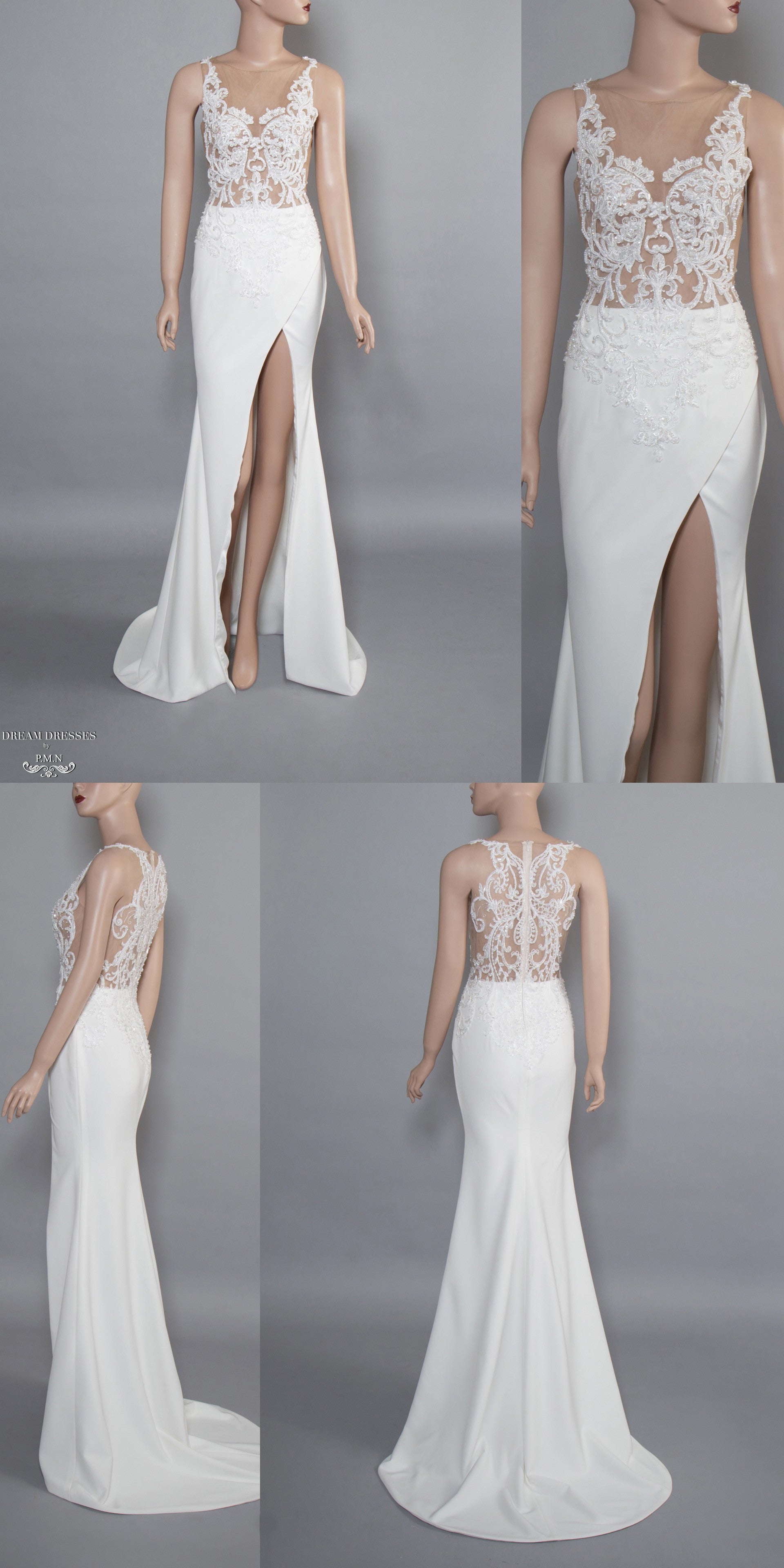 Side Split Wedding Dress (#Elexus) - Dream Dresses by P.M.N.