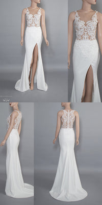 Side Split Wedding Dress (#Elexus) - Dream Dresses by P.M.N.