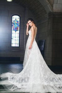 Detachable Lace Train (#Estelle) - Dream Dresses by P.M.N.