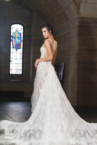 Detachable Lace Train (#Estelle) - Dream Dresses by P.M.N.
