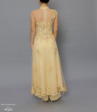 Gold Bridal Ao Dai | Custom Made Vietnamese Bridal Dress (#FLORENCE) - Dream Dresses by P.M.N.