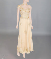 Gold Bridal Ao Dai | Custom Made Vietnamese Bridal Dress (#FLORENCE) - Dream Dresses by P.M.N.