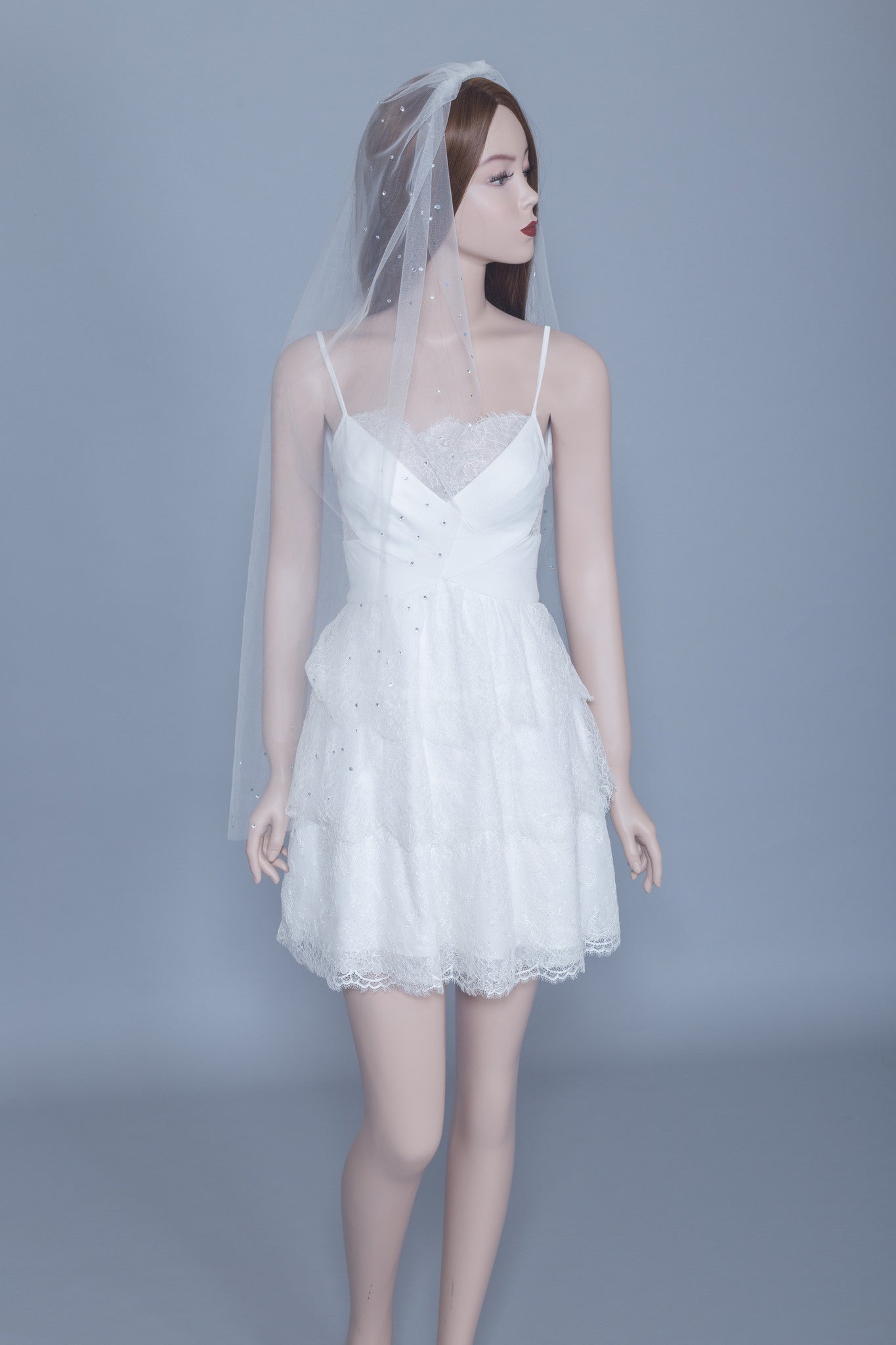 Swarovski Crystals Veil (#Gaia) - Dream Dresses by P.M.N
 - 3