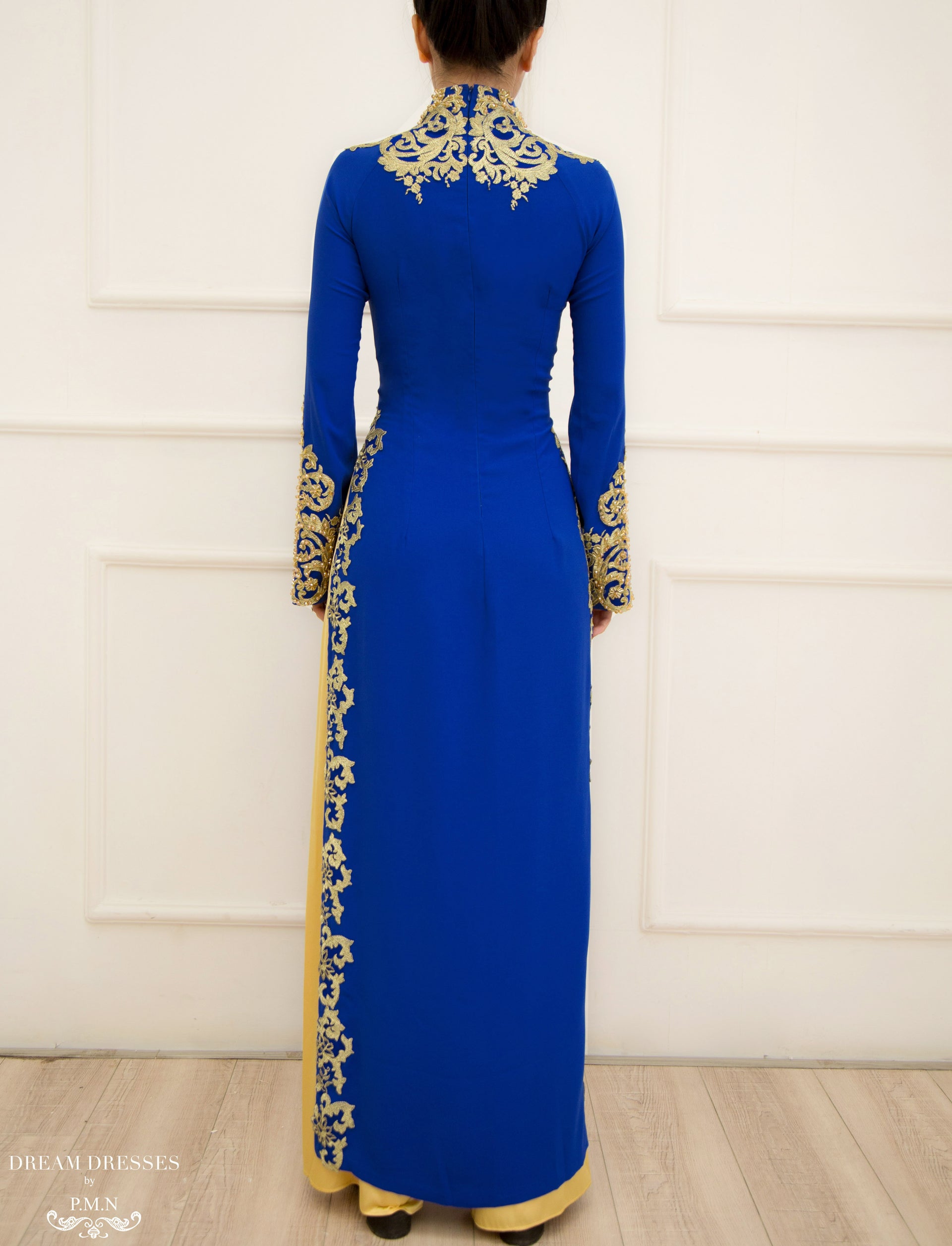 Blue Ao Dai / Mother of The Bride Ao Dai (#GINA) - Dream Dresses by P.M.N.