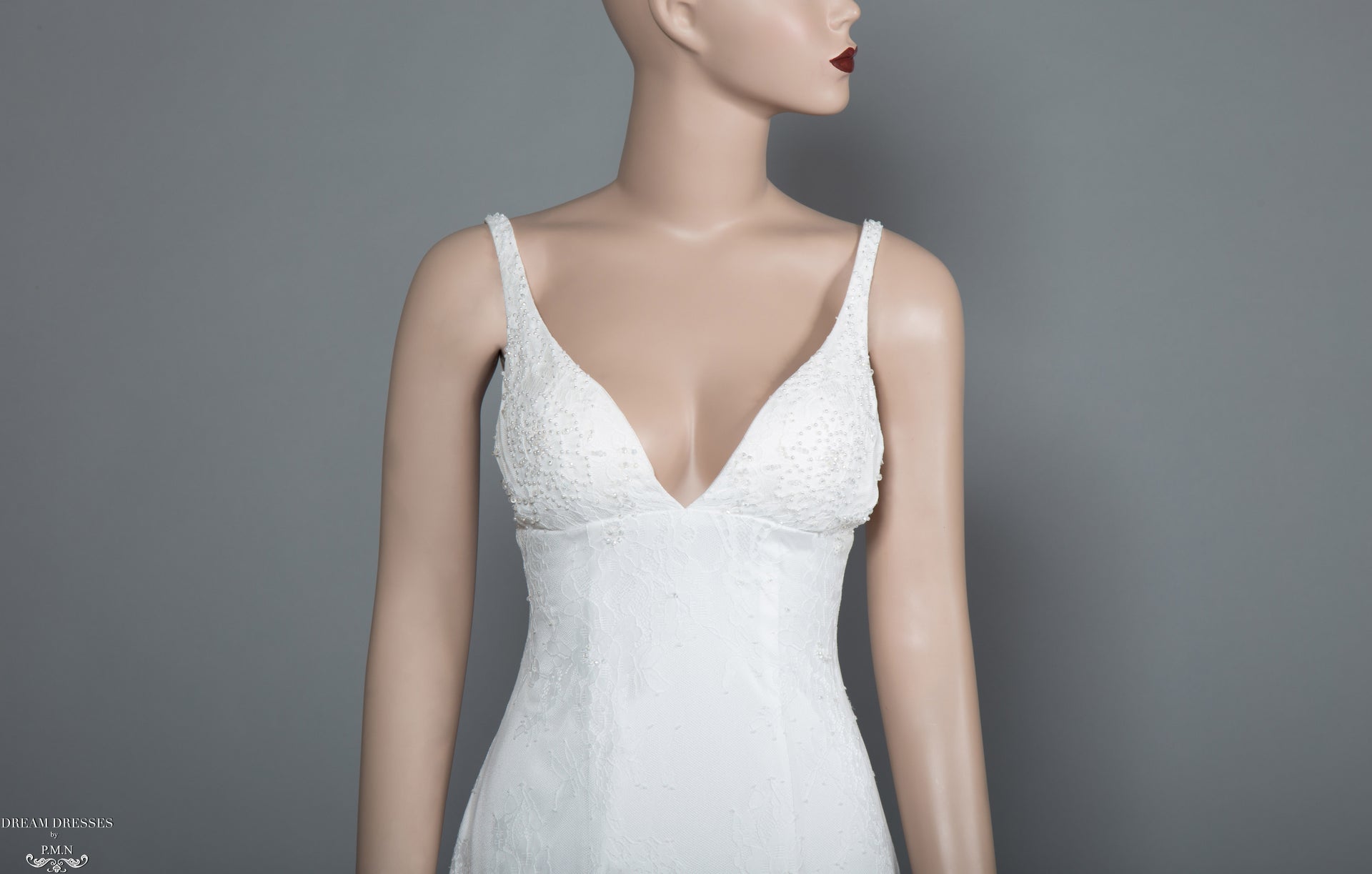 Chantilly Lace Wedding Dress (#Giselle) - Dream Dresses by P.M.N.