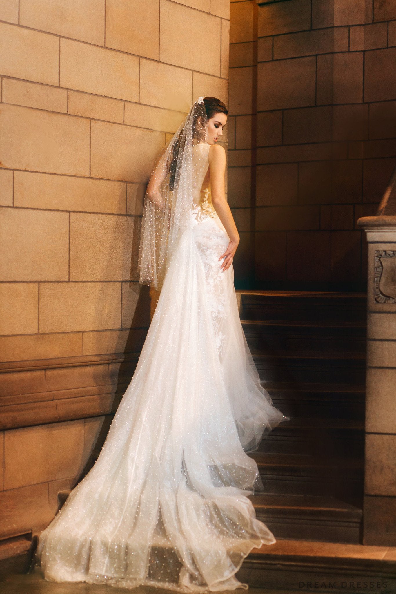 Glitter & Pearls Detachable Bridal Skirt (#Hera) - Dream Dresses by P.M.N.