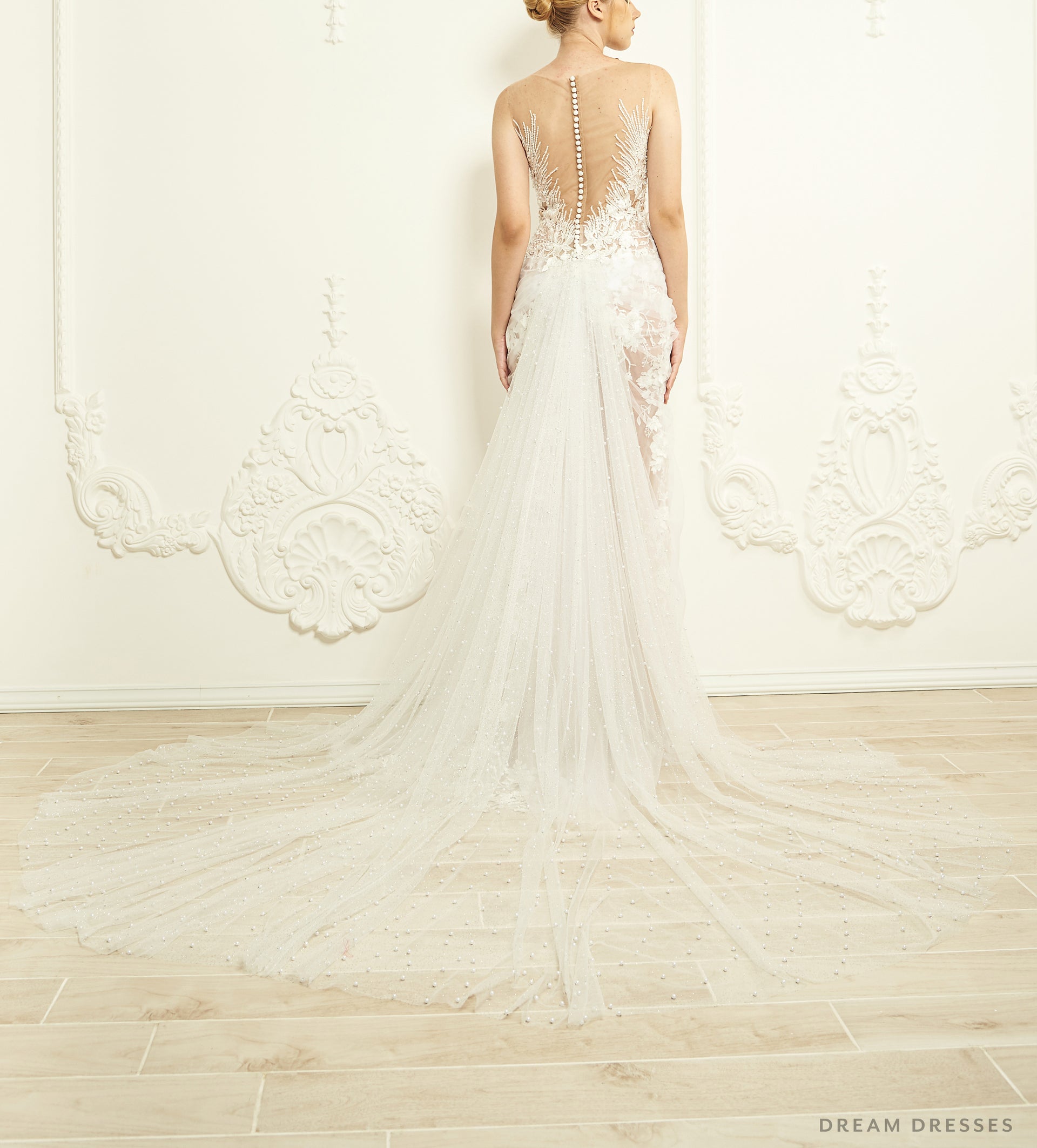 Glitter & Pearls Detachable Bridal Skirt (#Hera) - Dream Dresses by P.M.N.