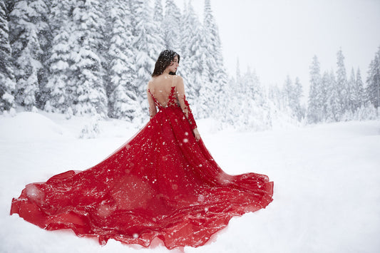 Long Sleeve Couture Ball Gown (#FA16200) - Dream Dresses by P.M.N
 - 1