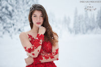 Long Sleeve Couture Ball Gown (#FA16200) - Dream Dresses by P.M.N
 - 4