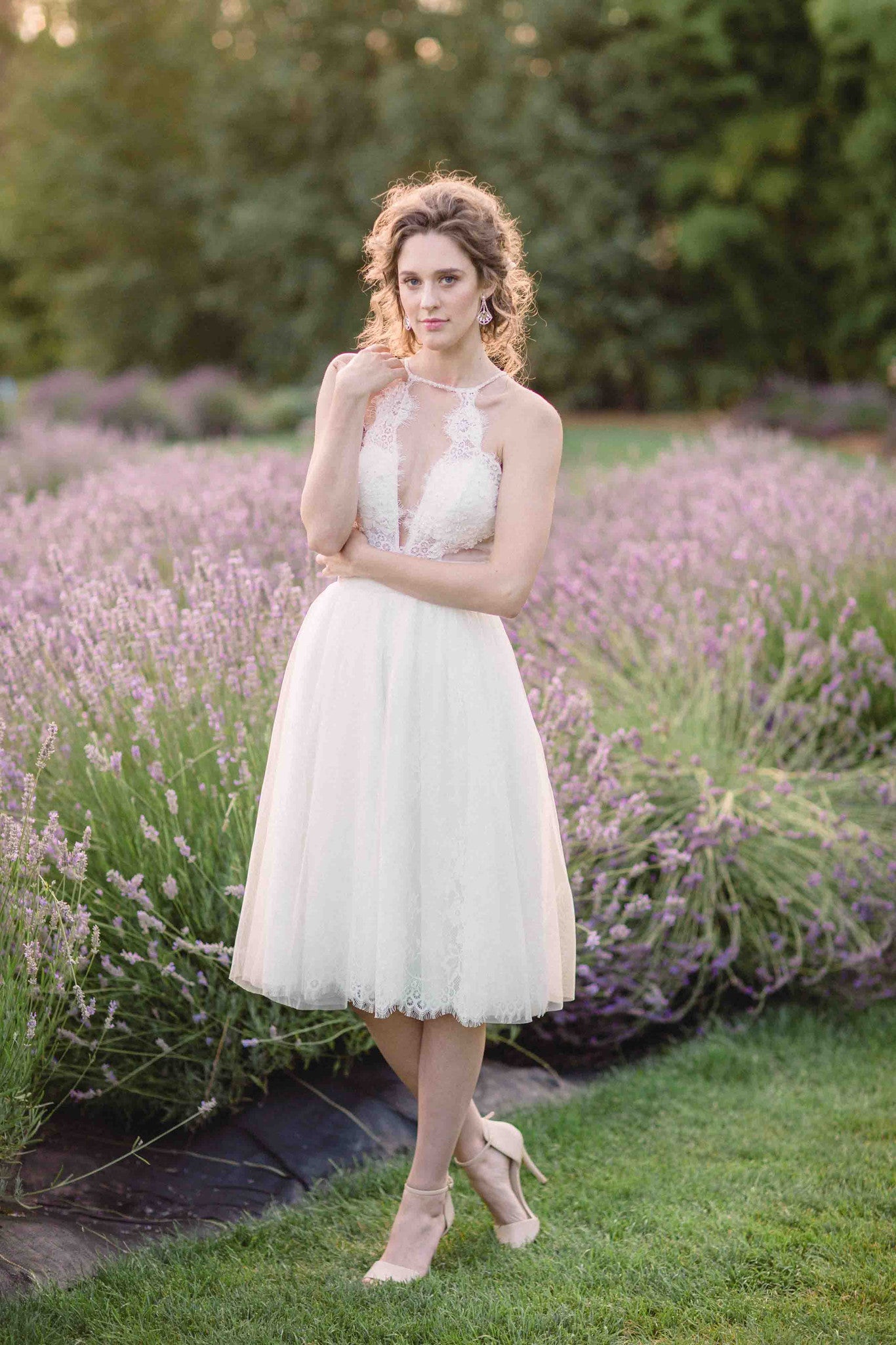 Tea Length Wedding Dress (#Alice )