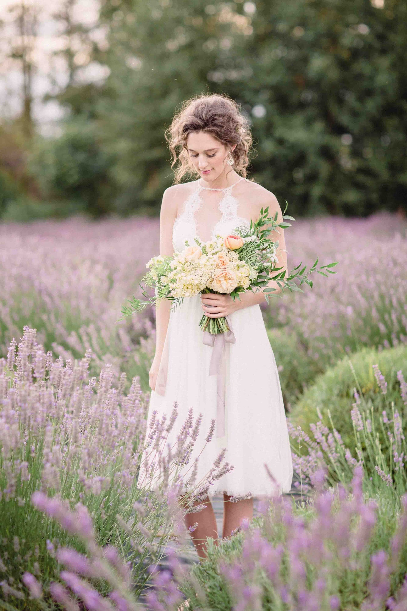 Tea Length Wedding Dress (#Alice )