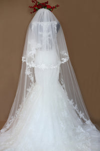 Lace Wedding Veil (#PB149) - Dream Dresses by P.M.N
 - 4
