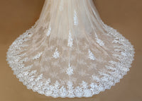 Blush Pink Ivory Lace Mermaid Wedding Dress With Removable Straps (#Nicole) - Dream Dresses by P.M.N
 - 11