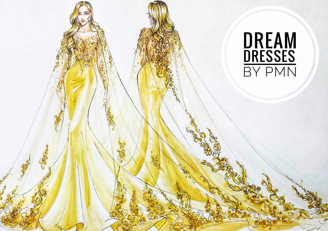 Lace Bridal Cape Veil (#BETHA) - Dream Dresses by P.M.N.