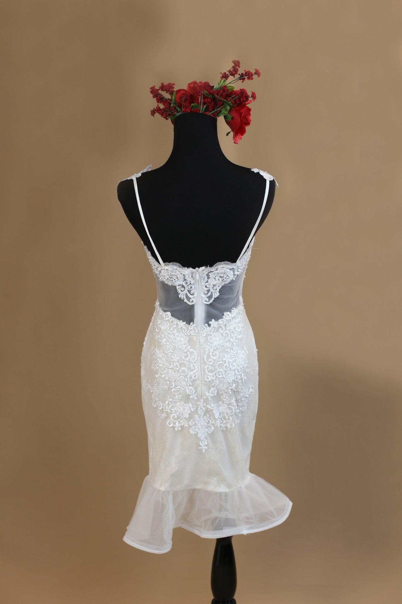 Blush Pink Ivory Short Wedding Dress (#Victoria) - Dream Dresses by P.M.N
 - 6