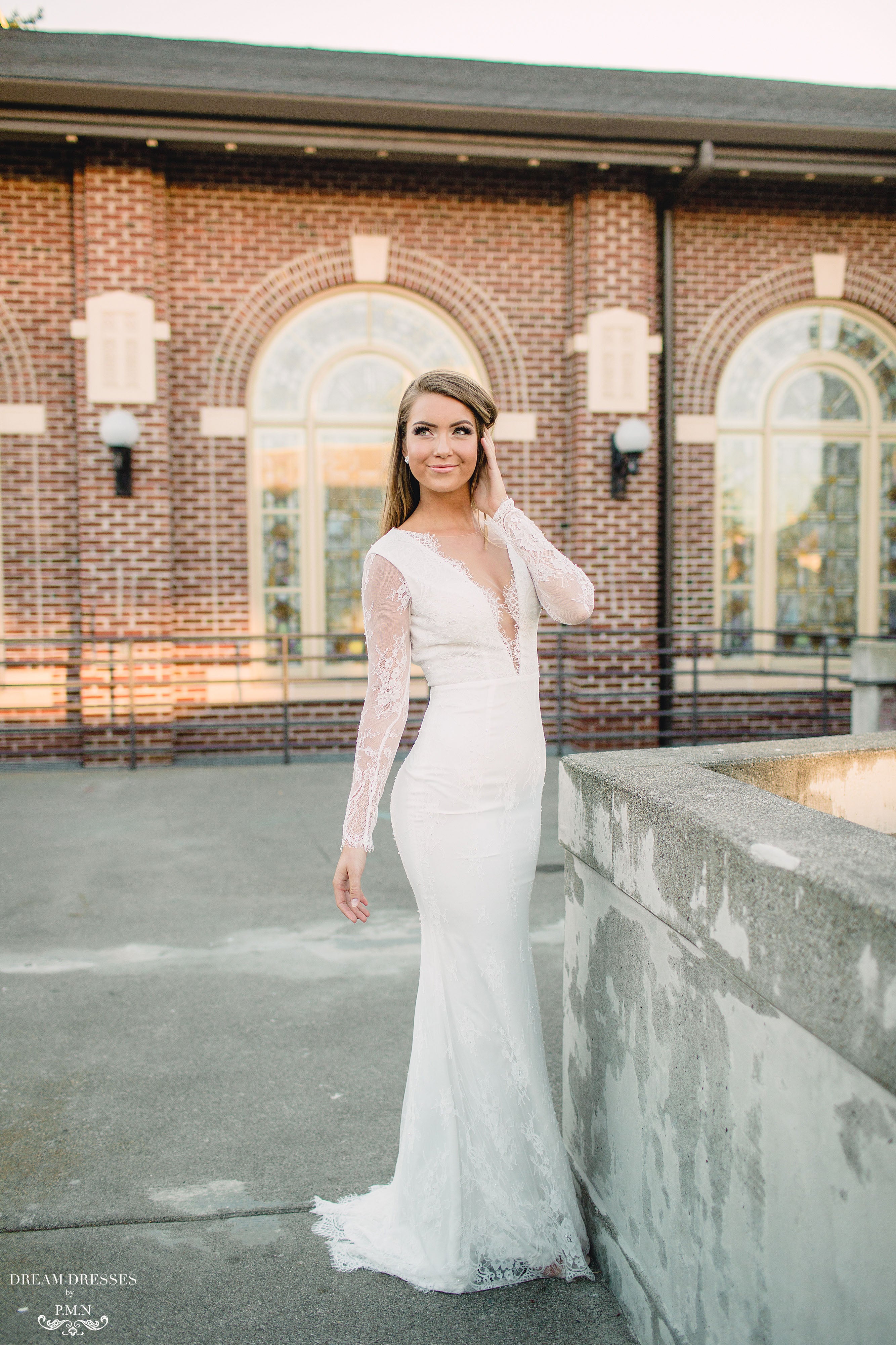 Long Sleeve Lace Wedding Dress Acacia | Dream Dresses Long Sleeve Lace Wedding Dress Acacia | Dream Dresses