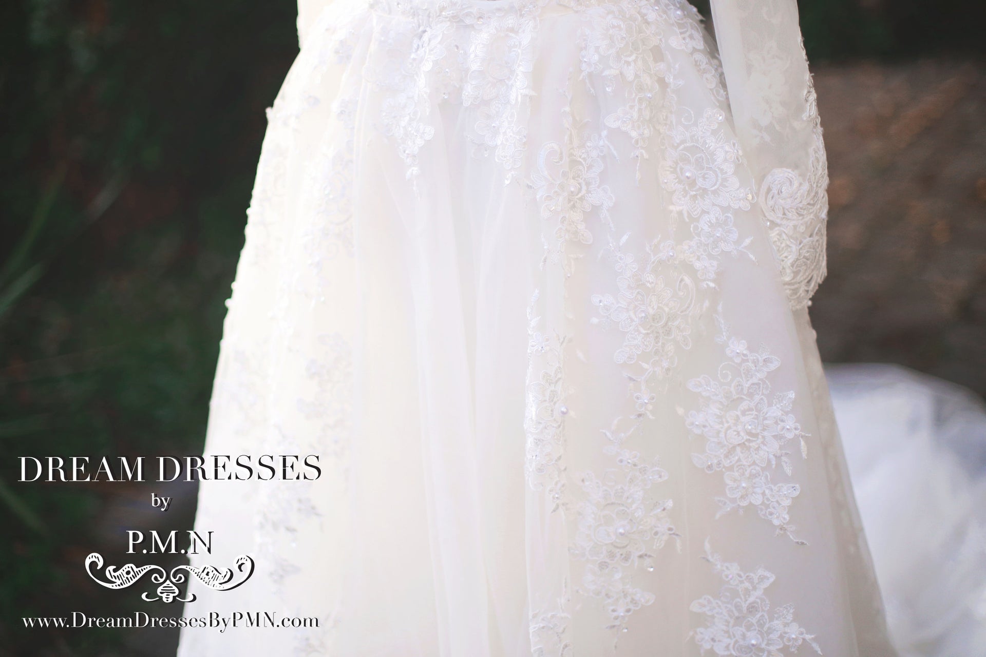 Detachable Lace Tulle Skirt (Style #SS16307) - Dream Dresses by P.M.N
 - 5