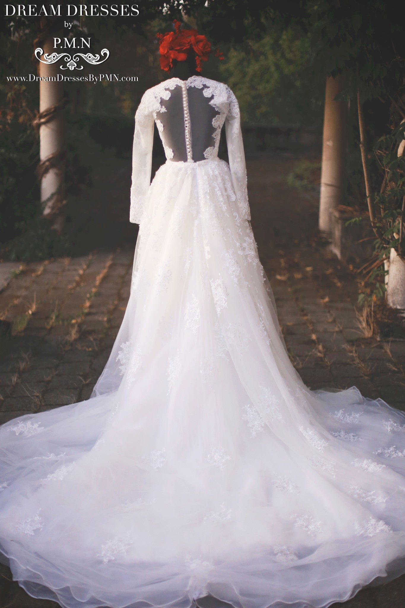 Detachable Lace Tulle Skirt (Style #SS16307) - Dream Dresses by P.M.N
 - 6