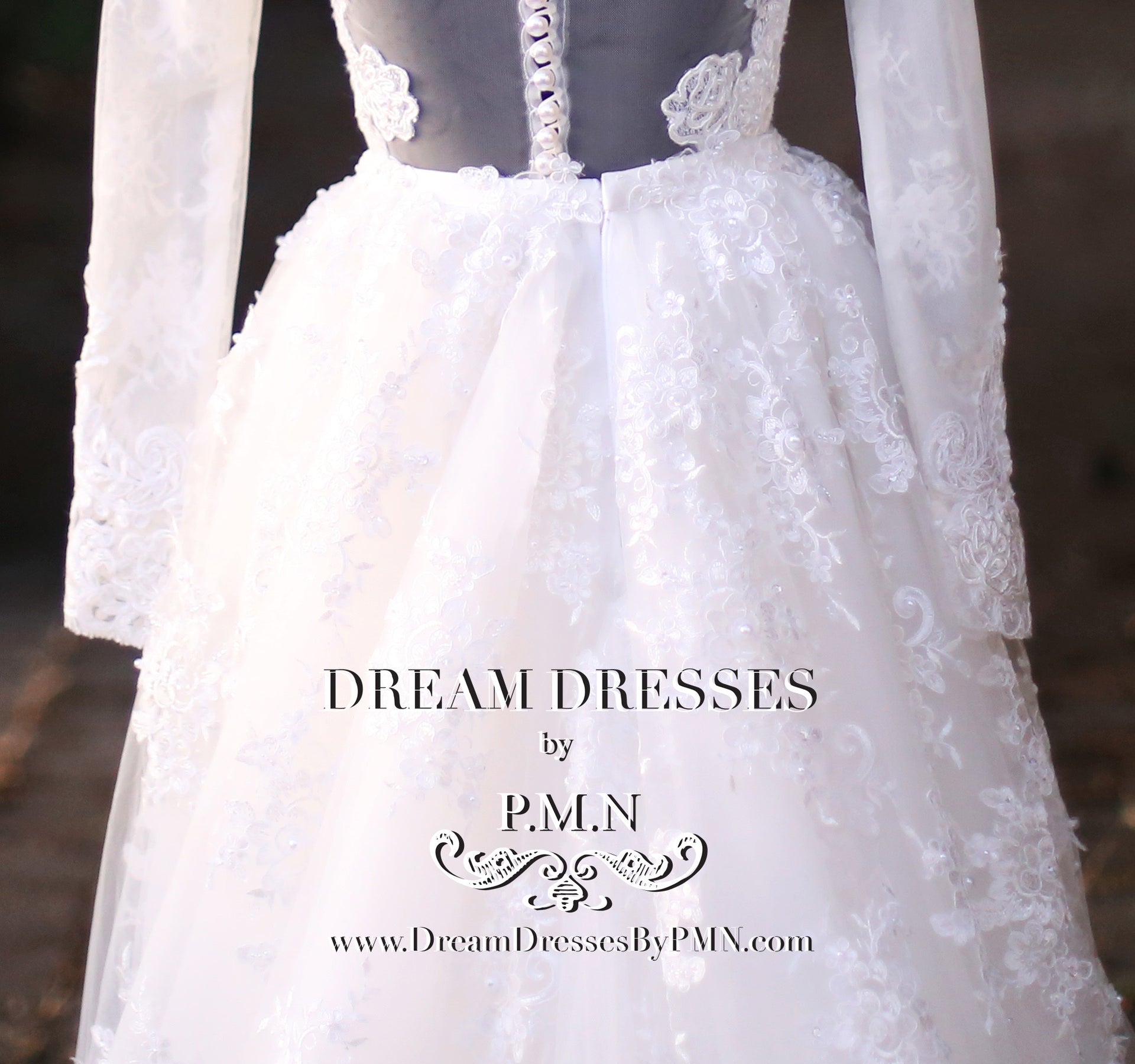 Detachable Lace Tulle Skirt (Style #SS16307) - Dream Dresses by P.M.N
 - 7