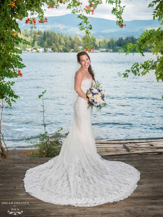 Swarovski Crystals Mermaid Wedding Dress (#Roselani) - Dream Dresses by P.M.N.