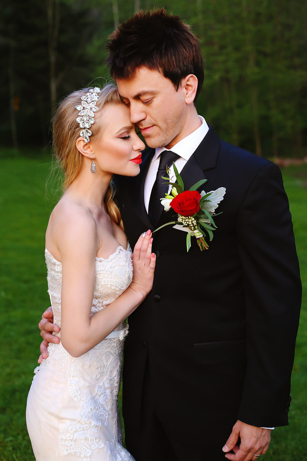 Blush Pink Ivory Strapless Trumpet Wedding Dress (# BETTY) - Dream Dresses by P.M.N
 - 5
