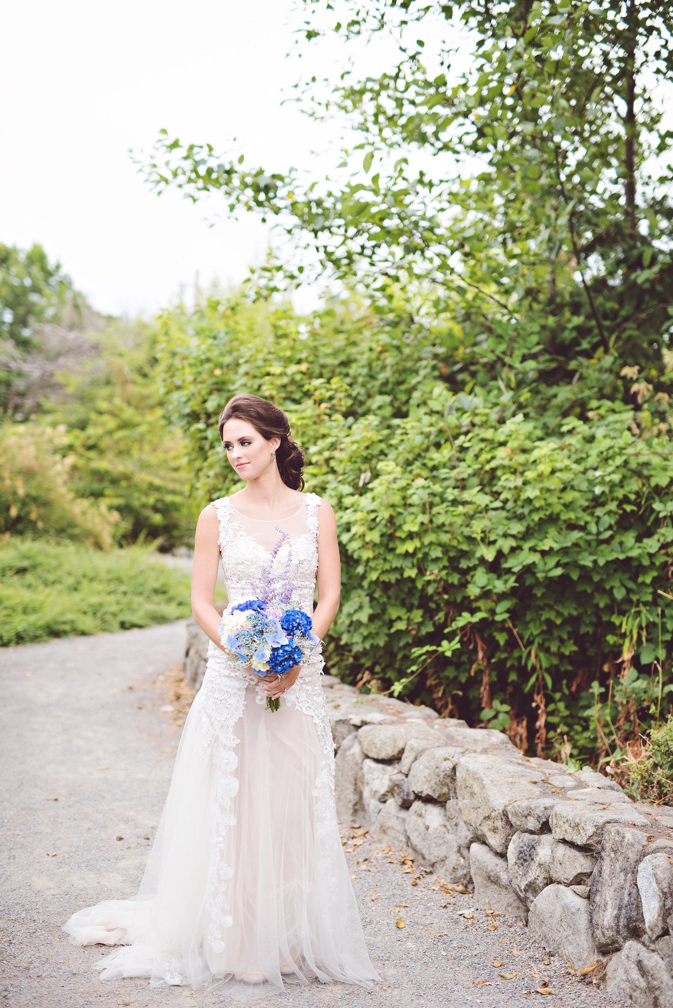 SAMPLE SALE/ Blush Pink Sheer All Over Lace Tulle Dress (#PB070) - Dream Dresses by P.M.N
 - 6