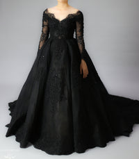 Black Ball Gown Wedding Dress (#Gabrielle) - Dream Dresses by P.M.N.
