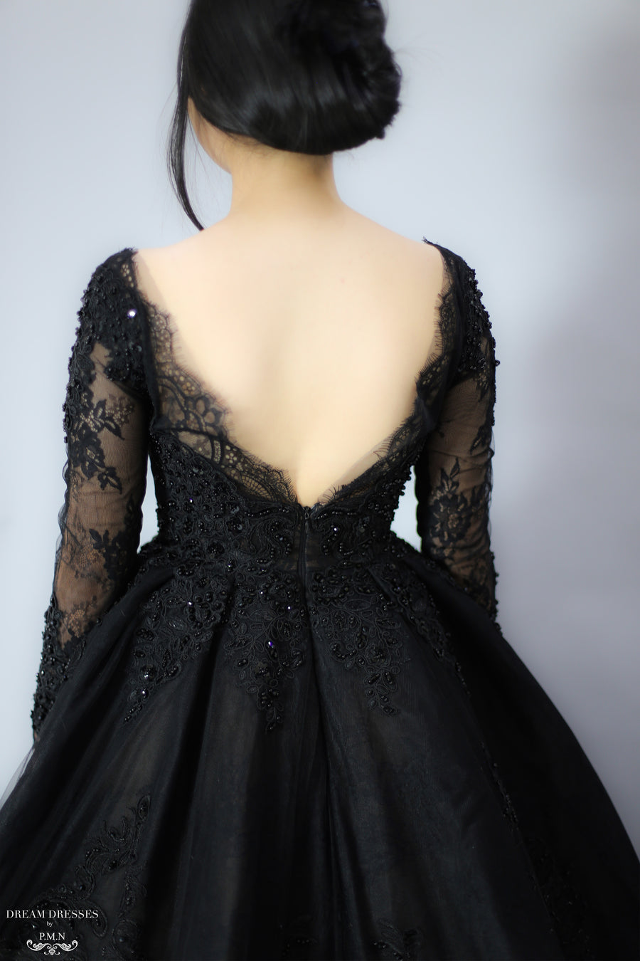 Black Ball Gown Wedding Dress (#Gabrielle) - Dream Dresses by P.M.N.