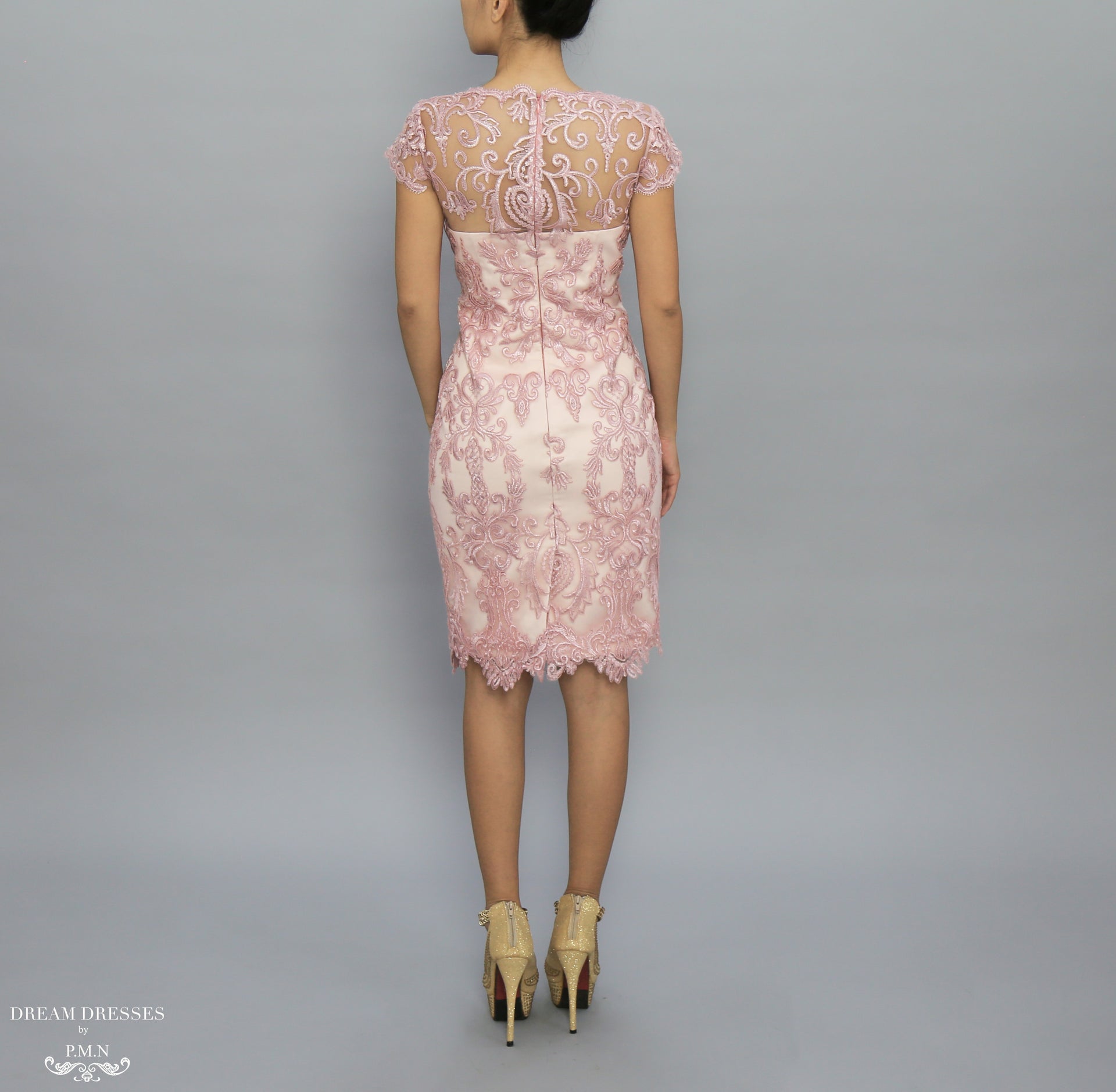 Knee Length Mother of The Bride Dress (#Karina) - Dream Dresses by P.M.N.