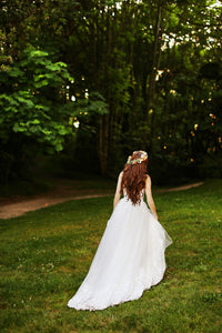 SAMPLE SALE/ Detachable Ball Gown Skirt With Chapel Train (Style #PB162) - Dream Dresses by P.M.N
 - 6